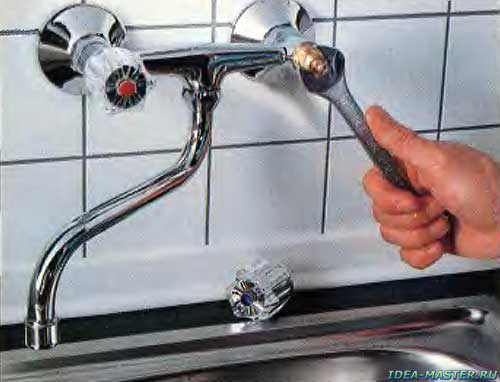 Ремонт протекающего водопроводного крана своими руками