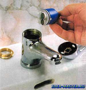 Single lever mixer: device and repair