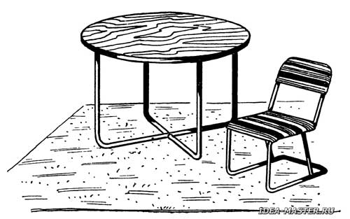 Как сделать стол круглый металлический своими руками